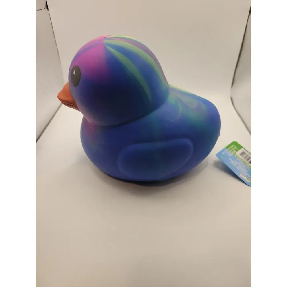 Squeeezy Jumbo Squeezy Duck Tie-Dye Pink Squishy Stress Relief Toy New With Tags